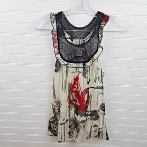 Charlotte Russe Racerback Secuencia de Volantes Sin Mangas Y2K Núcleo de Hadas Talla M - Imagen 1 de 11