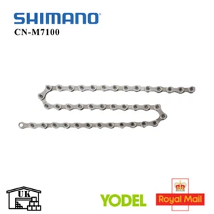 Cadena de bicicleta de carretera Shimano 12 velocidades CN-M7100 MTB 122 eslabones cadena de bicicleta eslabón rápido - Imagen 1 de 2