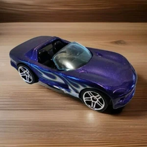 1992 Hot Wheels HW Flames Exclusive Dodge Viper RT/10 Purple Blue Loose Car - Bild 1 von 9