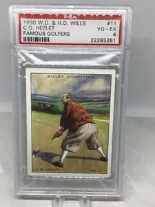 1930 Wills Famous Golfers #11 C O Hezlet PSA 4 - Picture 1 of 2