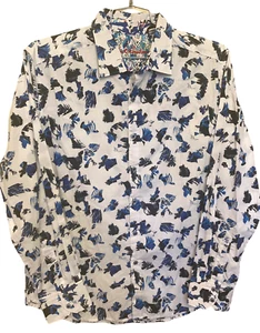 Camisa Robert Graham Diehn Abotonada Calce Clásico Manga Larga Hombre Grande - Imagen 1 de 6