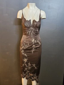 đŸ’¥STUNNING MANDALAY Evening COCKTAIL DRESS Y2k Embellished Beaded STONE Size 6 - Picture 1 of 21