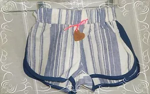 A - Short Ecru Marine Rayé Oxford Baby Taille 2 ans / 24 Mois Neuf - Foto 1 di 4
