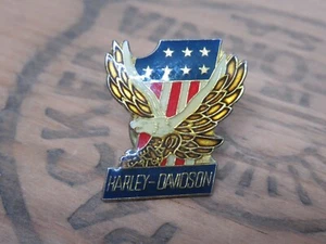 HARLEY DAVIDSON NUMBER ONE AIGLE PIN BADGE - Picture 1 of 5
