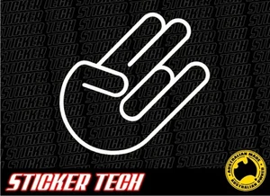 DIVERTIDO CÓMIC JDM SHOCKER CALCOMANÍA DE MANO CALCOMANÍA SIGNO IDEAL PARA VENTANA TRASERA O PARACHOQUES - Imagen 1 de 2
