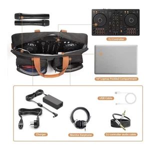 DJ Controller Case Lightweight DJ Controller Bag With Shoulder Strap For Travel - Picture 1 of 12