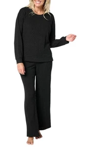 Muk Luks Sweater Soft Lounge Set Black XL New - Picture 1 of 1