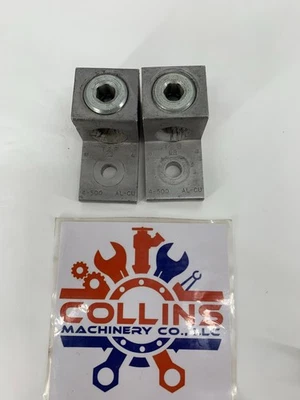 Thomas & Betts GR 4-500 AWG AL-CU Aluminum Mechanical Cable Lug Lot of 2 - Image 1 of 4