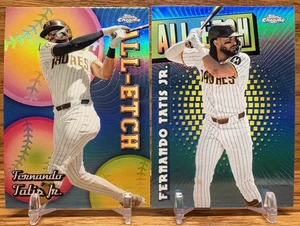 FERNANDO TATIS JR All-Etch Refractor LOT | 2024 + 2025 Topps Chrome PADRES - Picture 1 of 2