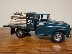 Vintage 58' Tonka Farms Stake Truck - Picture 1 of 22