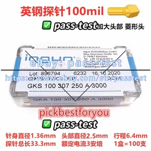 100pcs/box NEW FOR INGUN GKS 100 307 250 A3000 TEST PROBE P7611B YL#passtest - Picture 1 of 1