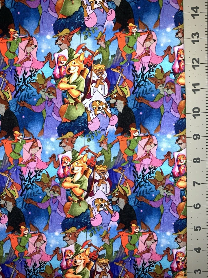 Disney’s Robin Hood, tecido personalizado Marian Fat Quarter 18”x28” elastano elástico - Imagem 1 de 1