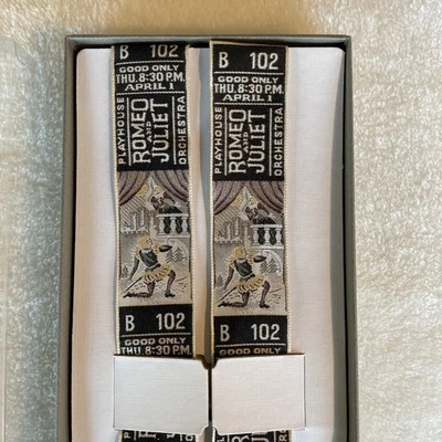 复古 TRAFALGAR 限量版纯丝绸罗马密欧和朱利特悬架带盒 — 第 1/4 张图片