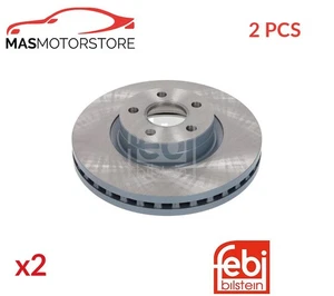 BREMSSCHEIBEN SATZ PAAR FEBI BILSTEIN 196211 2PCS P FÜR FORD - Bild 1 von 7