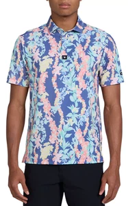 Polo de golf Bad Birdie grande para hombre Core Lei’d floral colorido tropical nuevo con etiquetas $78 - Imagen 1 de 3