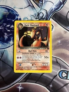 Pokémon TCG Dark Charizard Team Rocket 4/82 Holo Holo Raro LP Illimitato (HPL) - Foto 1 di 24