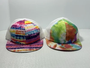 2 George Hats Trucker Hat Child 2-3 years Summer Splash Tie-Dye SnapBack - Picture 1 of 14