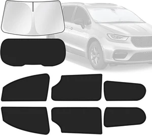Para Chrysler Pacifica/Pacifica Hybrid 2017-2025 cortinas de ventana de auto, 8 piezas privacidad - Imagen 1 de 2