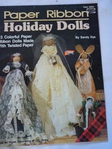 Muñecas navideñas con cinta de papel de Sandy Dye (1990, folleto) - Imagen 1 de 1