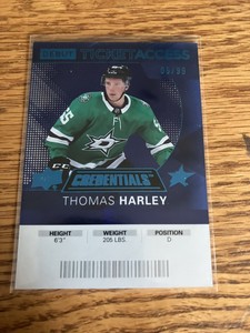 2022-23 Ud Credentials Debut Ticket Access thomas Harley /99 