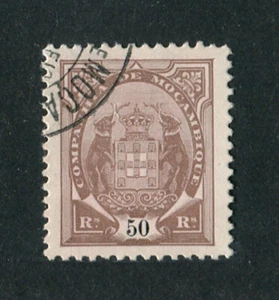 Mozambique Company (Portugal) 1907 Elephants #53B ERROR ''5'' BANDEIRA, USED FVF - Picture 1 of 1