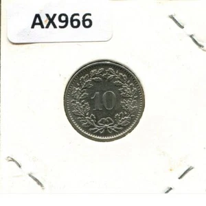 10 RAPPEN 1972 SWITZERLAND Coin #AX966.3C - Picture 1 of 3