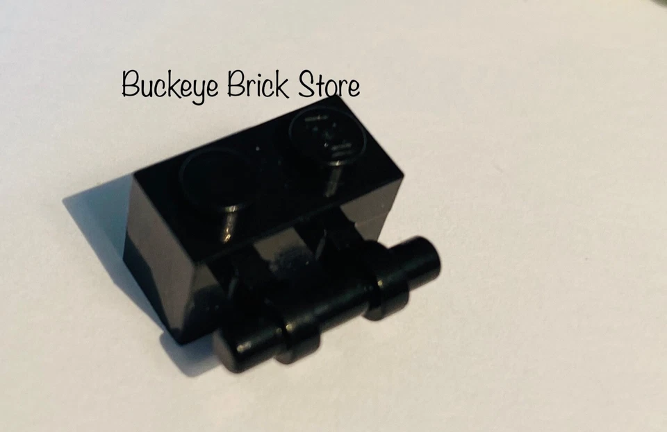 LEGO LADRILLO NEGRO 1x2 con mango - Lote de 12 nuevos y usados Foto 1 de 3