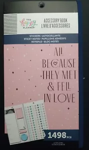 The Happy Planner ""They Met & Fell In Love"" Set libri accessori XL (1498 pz) - Foto 1 di 6