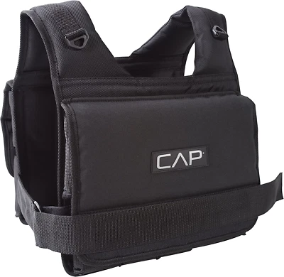 CAP Barbell Short Adjustable Weighted Vest 20 Lb Vests Strength Training Fitness - Image 1 of 4
