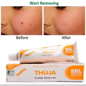 2 X SBL Thuja Homeopathic Wart Mole Tag Remover Herbal Cream Corn Removal 25g - Picture 1 of 1