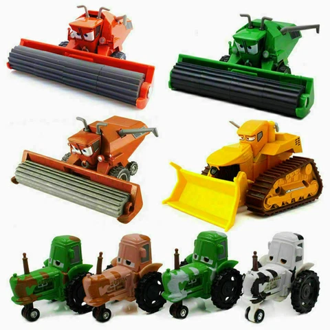 Disney Pixar Cars Diecast Frank Harvester&Tractors Miss Fritter Disney Toy Cars Cover