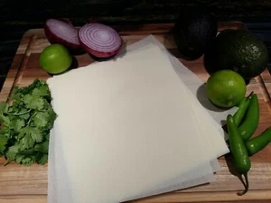 Pergamena testurizzata Tamale 100 involucri 8""x9"" (sostituto buccia di mais) senza ammollo - Foto 1 di 4