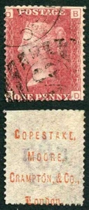 PP24 Penny Plate 158 (BD) Underprinted Copestake Moore (Type 12) - Picture 1 of 1
