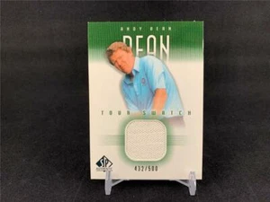 2001 UPPER DECK SP AUTHENTIC ANDY BEAN TOUR SWATCH SHIRT RELIC 432/500 - Picture 1 of 1