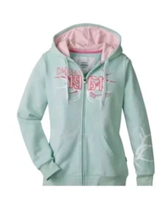 Womens Size Small Cabelas Full Zip Hoodie Teal & Pink  New - Picture 1 of 2