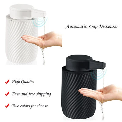Dispensador automático de jabón 10 oz/300 ml dispensador de jabón líquido recargable para manos Foto 1 de 4