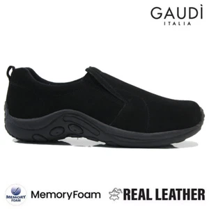 HERREN LEDER JUNGLE MOCC FREIZEIT SLIPPER WANDERN OUTDOOR WALKING SNEAKER SCHUHE - Bild 1 von 25