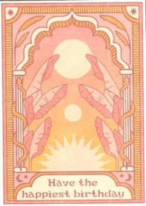 FINE ART GREETING CARDS Have the Happiest BIRTHDAY THANK YOU Hippie 70s CAI & JO - Bild 1 von 8