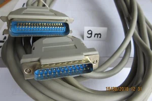 Cable pour pc: Cable DB 25 mâle vers Centronics mâle ( imprimante) 9 mètres - Photo 1/2