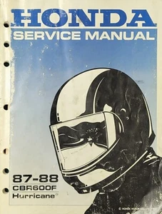 Honda Factory Service Repair Shop Manual 87 - 88 CBR600F Hurricane 61MN401 - Picture 1 of 4