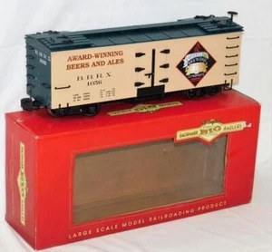Bachmann 98690 Amherst Brewing Co Billboard Reefer G Gauge Lrg Scale Metal whls - Picture 1 of 7