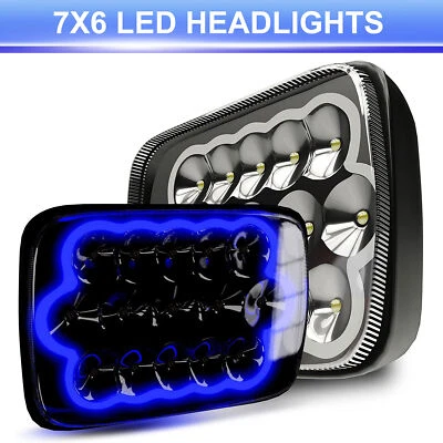 7x6" Led Headlight Hi-Lo DRL For Chevy C1500 C2500 C3500 Suburban Pickup 2P - Image 1 of 4