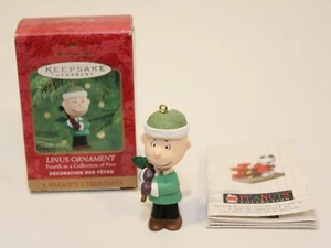 HALLMARK A SNOOPY Christmas LINUS Ornament Peanuts 2000 NIB - FREE SHIP - Picture 1 of 7