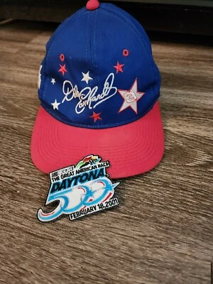 Goodwrench Racing Dale Earnhardt Sr 3 NASCAR Hat Snapback 2001 Daytona Patch Lot — 第 1/4 张图片
