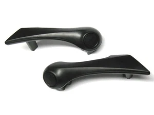 2x MANICO MANIGLIA INTERNA PORTA ANTERIORE SX + DX NERO PER RENAULT MEGANE II - Imagen 1 de 2