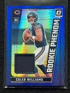 Maglia 2024 Donruss Optic Caleb Williams Rookie Phenom blu Hyper RC #RPB-CWS - Foto 1 di 2
