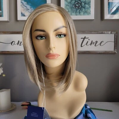 RIVER | Alexander Couture | BUTTERCREAM BLOND | Lace Front-Part Mid Lob Wig - Image 1 of 4