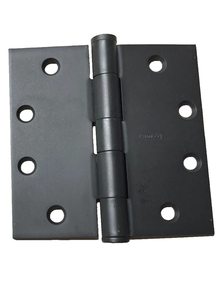 Bisagras de puerta comerciales Stanley de 4 1/2 pulgadas - bronce frotado con aceite Foto 1 de 1