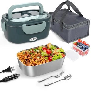 Scaldavivande Elettrico Lunch Box - Scaldavivande Portatile a Prova di Perdite Pranzo Riscaldato... - Foto 1 di 7