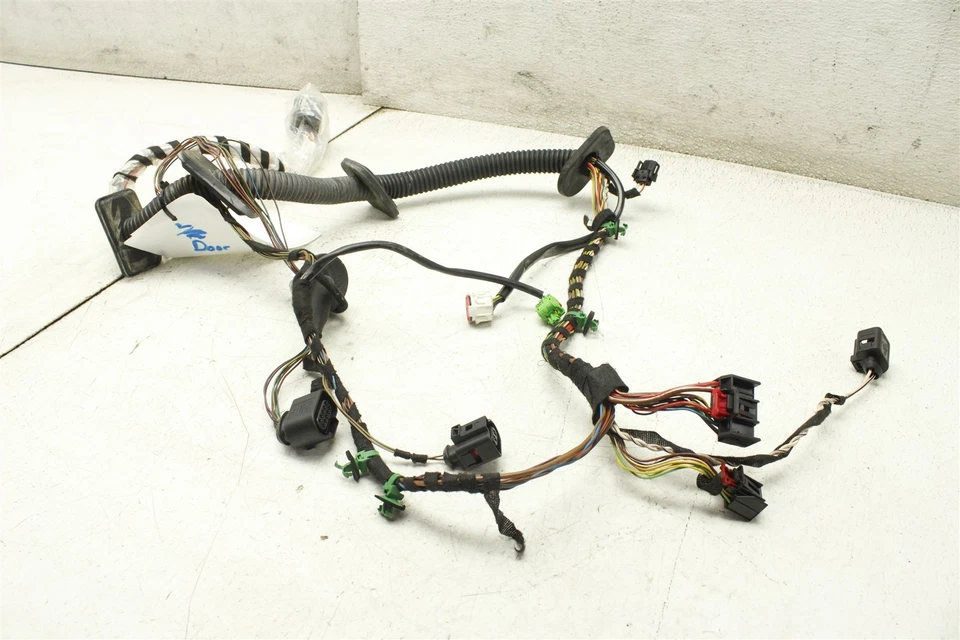 Arnés de cableado de puerta izquierda para conductor convertible Porsche 911 Carrera 2009 OEM 05-12 Foto 1 de 4